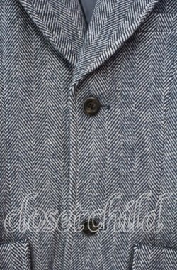 画像2: AXES-X / ヘリンボーンツィードコート  ブルー O-25-11-22-083-AX-CO-IG-OS