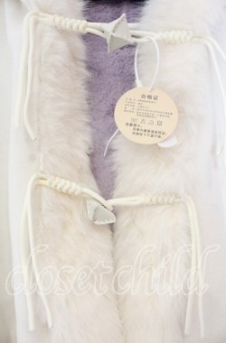 画像2: HANAKO / 猫耳ポンチョコート  オフ白 O-25-11-22-086-LO-CO-OW-OS