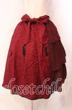 画像1: axes femme kawaii / チャイナアシメスカート M ワイン O-25-11-22-011-AX-SK-OW-OS