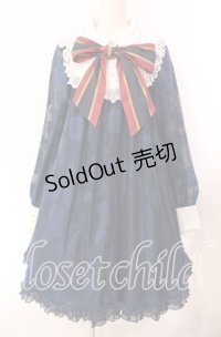 Jewelry in Sunrise / Snow White in the City A Line OP ワンピース Ｌ ネイビー O-25-11-22-012-LO-OP-IG-OS