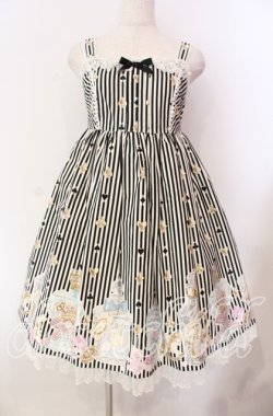 画像1: Angelic Pretty / 涙のグラスボトルジャンパースカート SET ジャンパースカート単品  クロ×シロ O-25-11-22-017-AP-OP-IG-OS