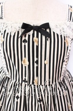 画像2: Angelic Pretty / 涙のグラスボトルジャンパースカート SET ジャンパースカート単品  クロ×シロ O-25-11-22-017-AP-OP-IG-OS