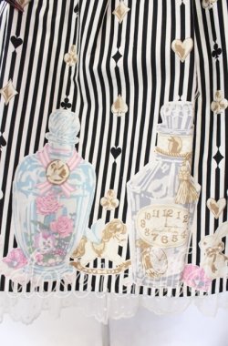 画像4: Angelic Pretty / 涙のグラスボトルジャンパースカート SET ジャンパースカート単品  クロ×シロ O-25-11-22-017-AP-OP-IG-OS