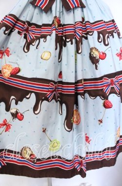 画像3: Innocent World / チョコレートファウンテンジャンパースカート  サックス O-25-11-22-020-IW-OP-IG-OS