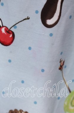 画像4: Innocent World / チョコレートファウンテンジャンパースカート  サックス O-25-11-22-020-IW-OP-IG-OS