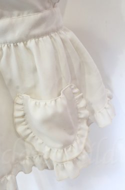 画像3: metamorphose / フリルリボンエプロン  アイボリー O-25-11-24-003-ME-PA-IG-OS