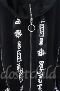 画像2: BACKSTAGE PASS / PARACHUTE-PARKAビッグシルエットジップアップパーカー F ブラック O-25-11-24-031-PU-TO-YM-OS