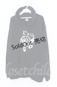 NieR Clothing / フロントプリントプルパーカー XL ブラック O-25-11-24-036-PU-TO-YM-ZT1130U