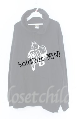 画像1: NieR Clothing / フロントプリントプルパーカー XL ブラック O-25-11-24-036-PU-TO-YM-ZT1130U