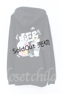 NieR Clothing /ACK ZIP PARKA【ハローキティ×NIER CHARACTERS】 パーカー 2XL ブラック O-25-11-24-037-PU-TO-YM-OS