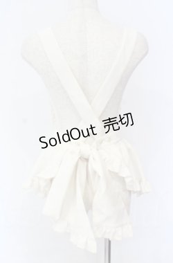 画像5: metamorphose / フリルリボンエプロン  アイボリー O-25-11-24-003-ME-PA-IG-OS