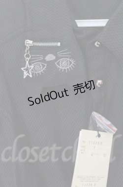 画像2: ALGONQUINS / キャットカラーブラウス F ブラック O-25-11-24-040-AL-BL-YM-OS