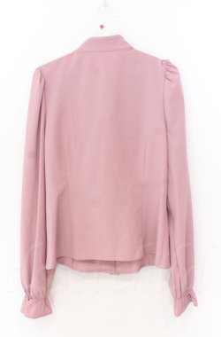 画像3: Ank Rouge / カメオ付きリボンブローチ長袖ブラウス M ピンク O-25-11-24-041-CA-BL-YM-OS