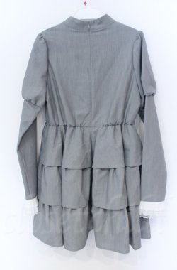 画像2: Jamie エーエヌケー / リボンレースティアードワンピース M グレー O-25-11-24-042-LO-OP-YM-OS