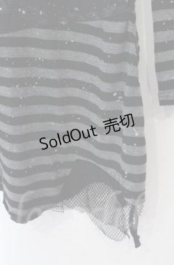 画像3: h.ANARCHY / 666pt柄切り替えカットソー  ブラック O-25-11-24-044-HN-TO-OW-OS