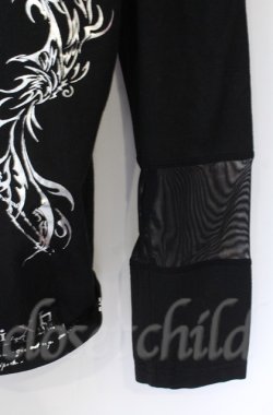 画像3: Sixh / 箔ptフード付きカットソー  ブラック O-25-11-24-045-HN-TO-OW-OS