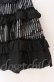 画像2: ALGONQUINS / レースレイヤードストライプスカート F ブラック O-25-11-24-048-AL-SK-YM-OS (2)