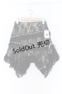 ALGONQUINS / イレヘムレースジャガードスカート  ブラックｘシャンパン O-25-11-24-050-AL-SK-YM-OS