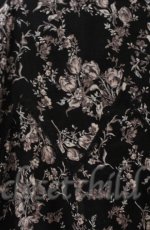 画像2: 【SALE】INGEBORG / レース配色花柄フレアスカート L クロ O-25-11-24-054-LO-SK-OW-ZT367 (2)