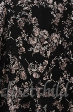 画像2: INGEBORG / レース配色花柄フレアスカート L クロ O-25-11-24-054-LO-SK-OW-OS