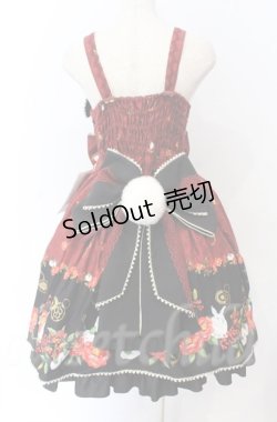 画像6: metamorphose / 風花のゆきうさぎプリーツジャンパースカート  えんじ×クロ O-25-11-24-004-ME-OP-IG-OS