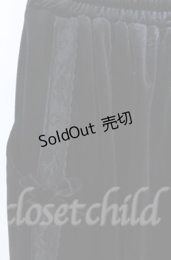 画像5: Jamie エーエヌケー / リボンベロアパンツ M クロ O-25-11-24-059-LO-PA-OW-ZT282