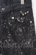 画像2: NAOTO SEVEN / スプラッシュデニムパンツ  グレー O-25-11-24-060-HN-PA-OW-ZT551 (2)