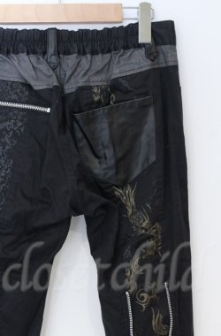 画像6: Sixh / レースフラップ付き異素材配色パンツ  ブラック O-25-11-24-061-HN-PA-OW-OS