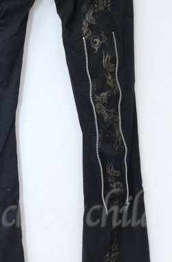 画像7: Sixh / レースフラップ付き異素材配色パンツ  ブラック O-25-11-24-061-HN-PA-OW-OS