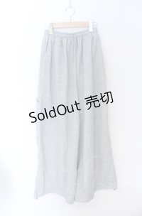 NieR Clothing / ワイドスウェットパンツ F グレー O-25-11-24-062-PU-PA-YM-OS