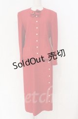 INGEBORG / ロゴリボン使いツイードセットアップ  アカ O-25-11-24-010-LO-JA-OW-OS