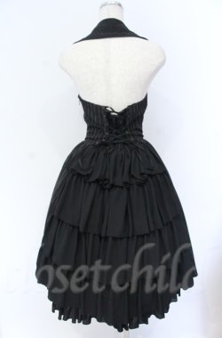 画像4: ATELIER PIERROT / ストライプベストワンピース  ブラック O-25-11-24-001-EL-OP-YM-OS