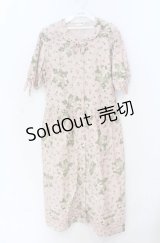 PINK HOUSE / しろつめ草とクローバーptワンピース  ピンク O-25-11-24-013-LO-OP-OW-OS