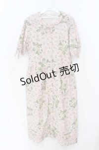 PINK HOUSE / しろつめ草とクローバーptワンピース  ピンク O-25-11-24-013-LO-OP-OW-OS