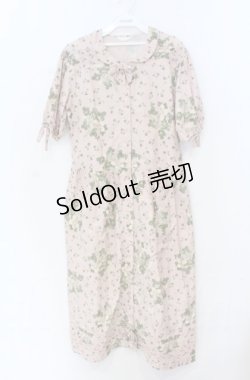 画像1: PINK HOUSE / しろつめ草とクローバーptワンピース  ピンク O-25-11-24-013-LO-OP-OW-OS