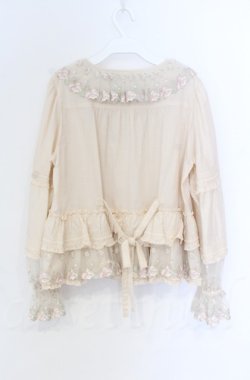 画像5: PINK HOUSE / ローズレース使いブラウス  キナリ O-25-11-24-015-LO-BL-OW-OS
