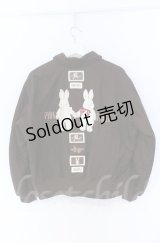 PINK HOUSE / バラ園うさぎ刺繍ブルゾン  ブラウン O-25-11-24-016-LO-JA-OW-OS