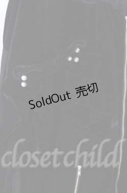 画像3: Jamie エーエヌケー / リボンベロアパーカー M クロ O-25-11-24-018-LO-TO-OW-ZT281