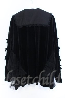 画像4: Jamie エーエヌケー / リボンベロアパーカー M クロ O-25-11-24-018-LO-TO-OW-OS