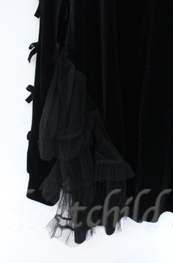 画像5: Jamie エーエヌケー / リボンベロアパーカー M クロ O-25-11-24-018-LO-TO-OW-OS