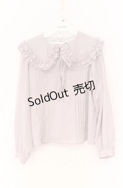 画像1: evelyn / ビッグフリルブラウス F ラベンダー O-25-11-24-019-LO-BL-OW-OS