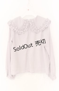 画像2: evelyn / ビッグフリルブラウス F ラベンダー O-25-11-24-019-LO-BL-OW-OS