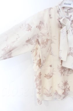 画像2: An MILLE / Flowerパネルフリルブラウス  アイボリー O-25-11-24-020-EL-BL-OW-OS