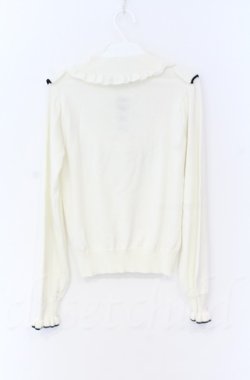 画像3: Ank Rouge / パール配色フリルニットトップス M アイボリー O-25-11-24-022-CA-TO-OW-OS