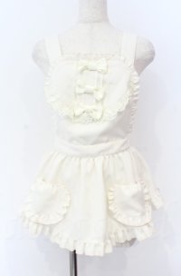 metamorphose / フリルリボンエプロン  アイボリー O-25-11-24-003-ME-PA-IG-OS