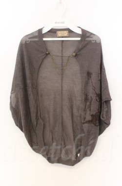 画像1: STEAM / クロックptドルマンカーディガン  チャコールグレー O-25-11-24-025-HN-TO-OW-OS