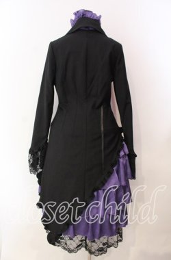 画像5: MARBLE / カメオタイ付き 全身コーディネート ヴァンパイアドレスセット  ブラック×パープル O-25-11-27-020-GO-OP-OW-OS