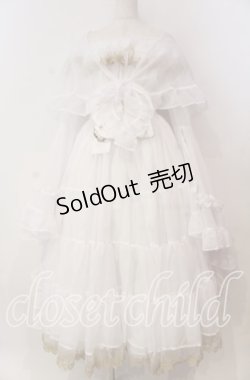 画像1: Triple fortune / リリウムドレス  ホワイト O-25-11-27-021-EL-OP-OW-OS