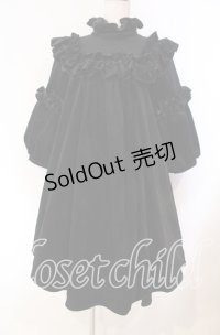 Na+H / inherit 別珍ワンピース  ブラック O-25-11-27-023-PU-OP-IG-OS