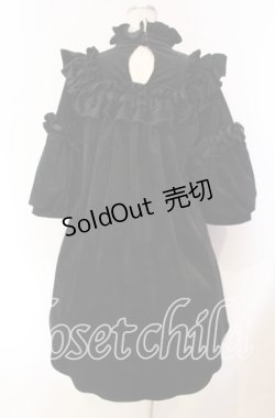 画像4: Na+H / inherit 別珍ワンピース  ブラック O-25-11-27-023-PU-OP-IG-OS